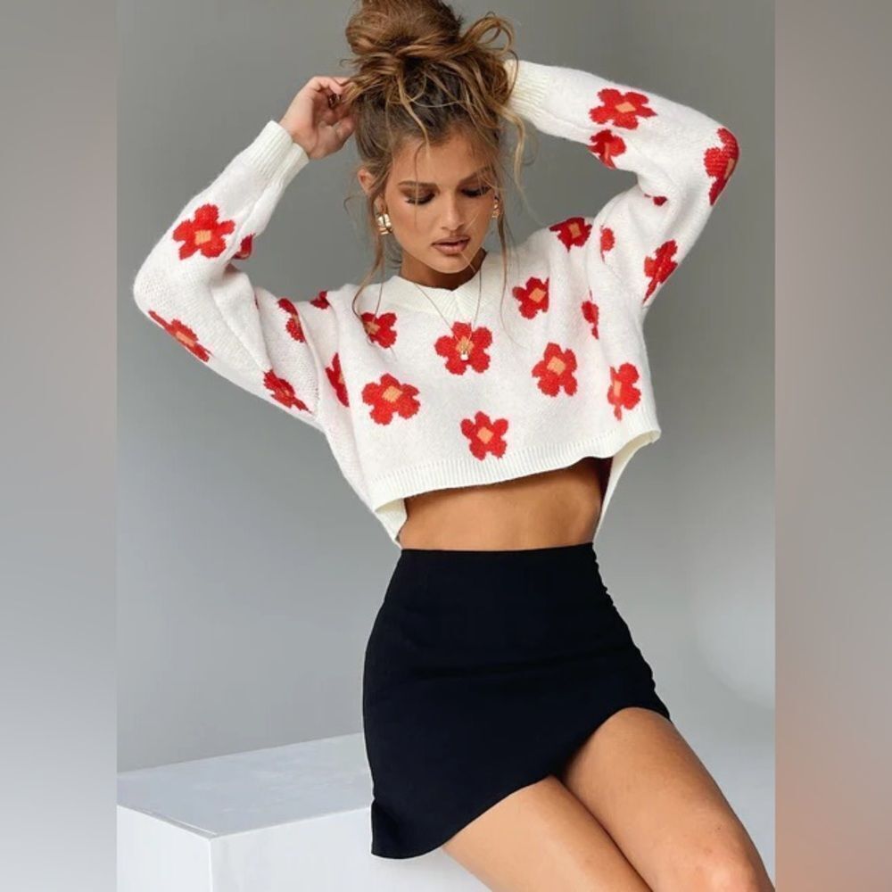 Princess Polly Field Of Flowers Sweater